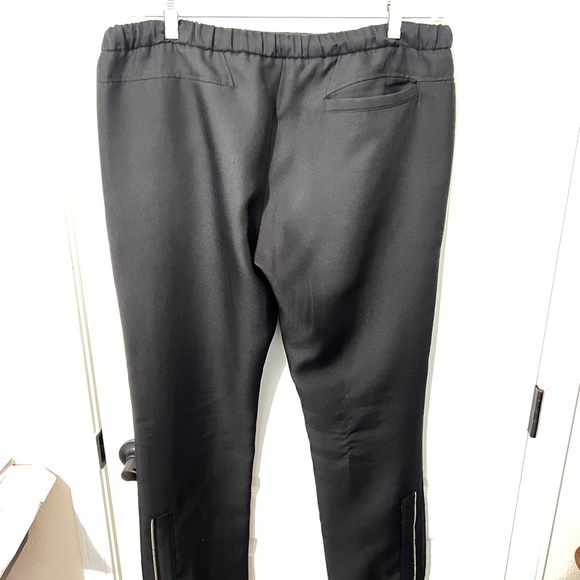 $995 Authentic ICEBERG Made in ITALY Black Activewear Drawstring Trousers Sz.50 - Picture 11 of 13